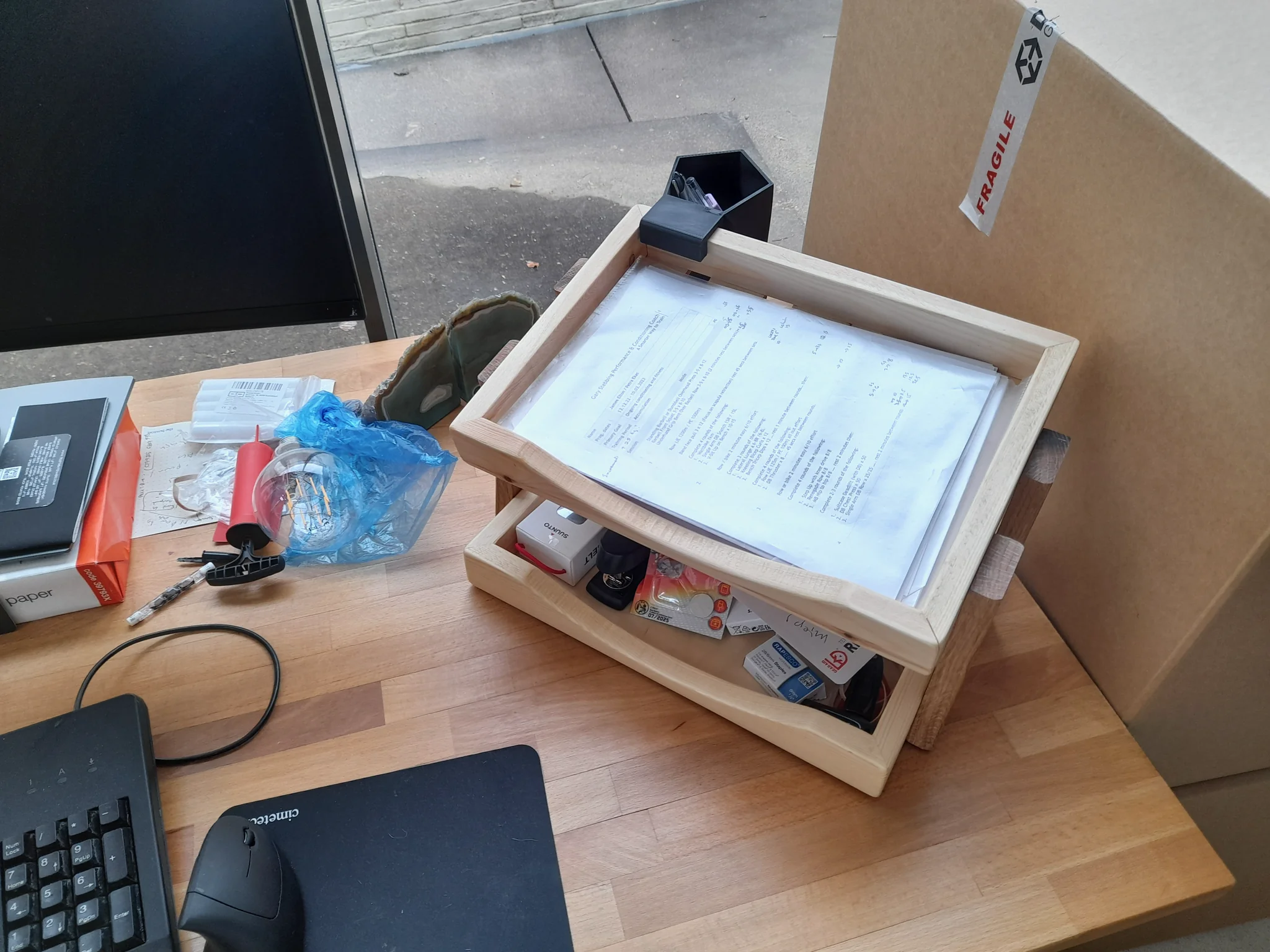 Pineoak Desk Tidy