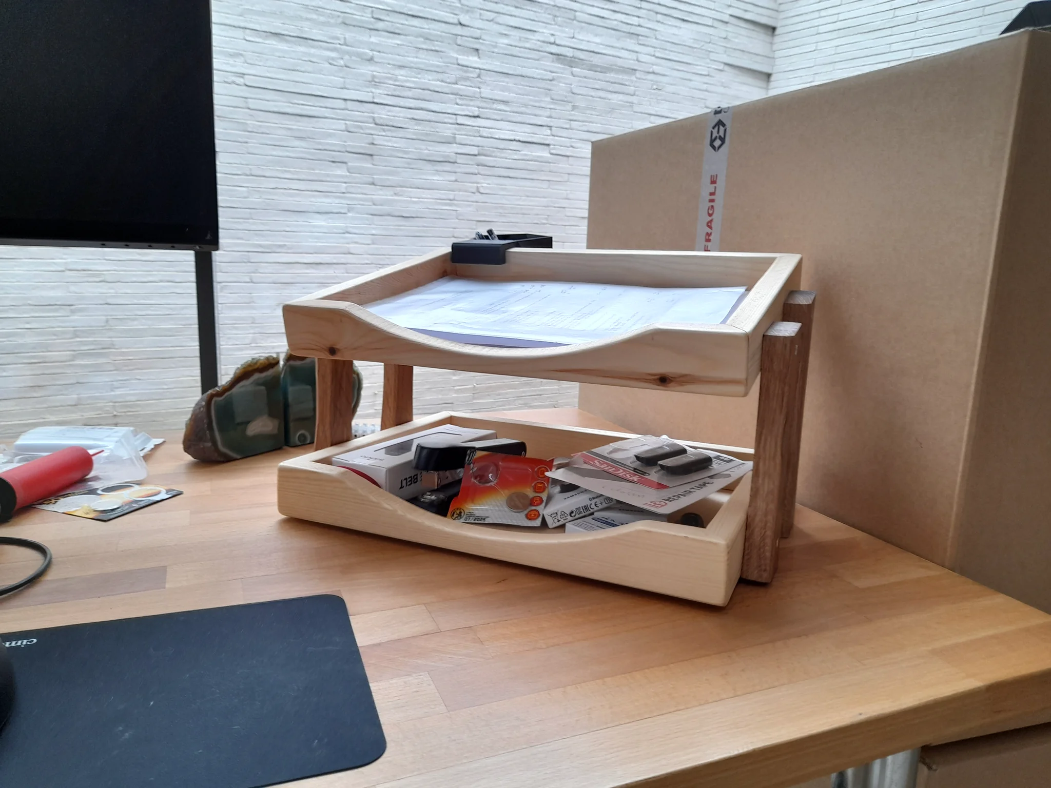 Pineoak Desk Tidy