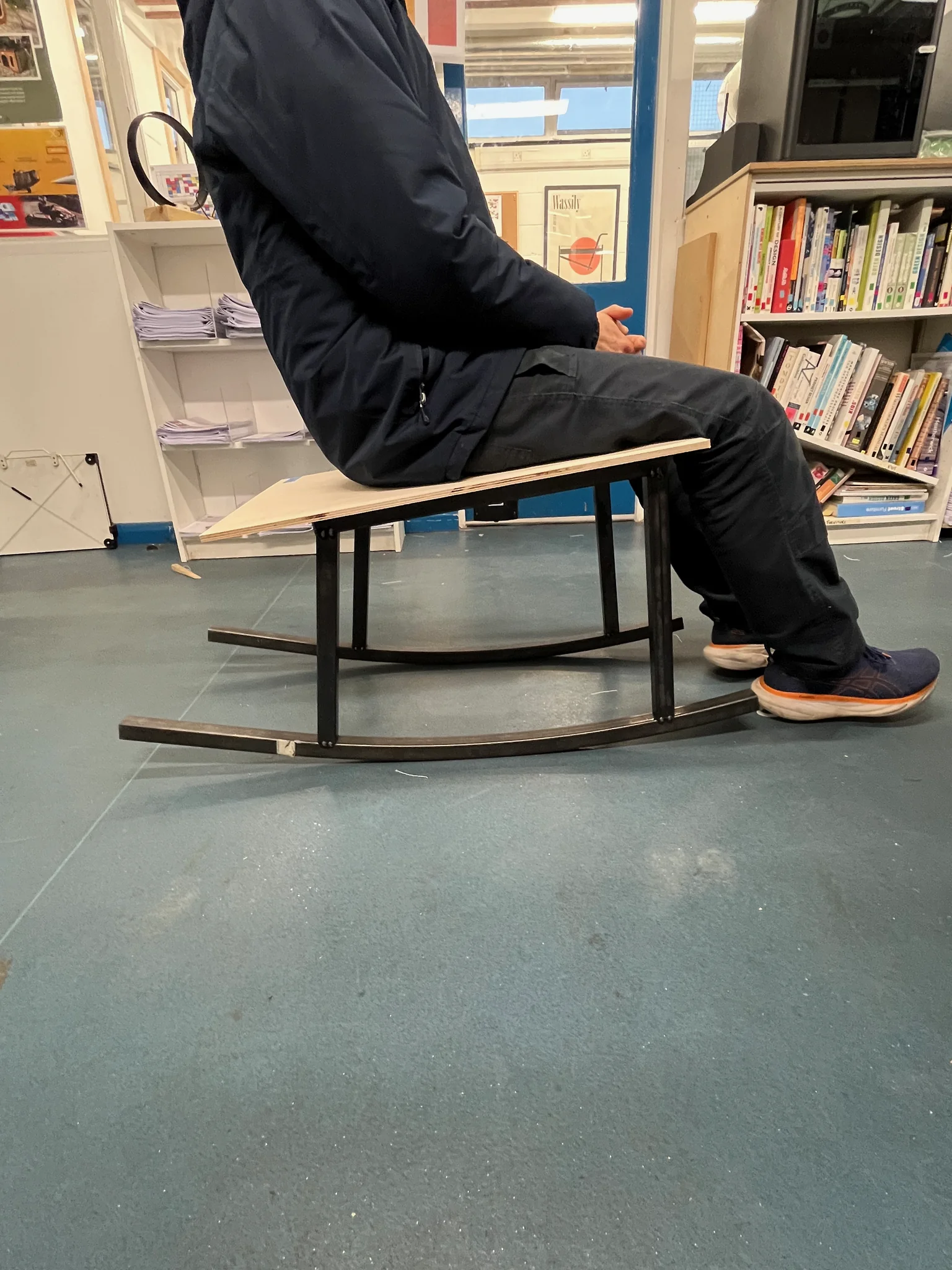 Steel Rocking Chair