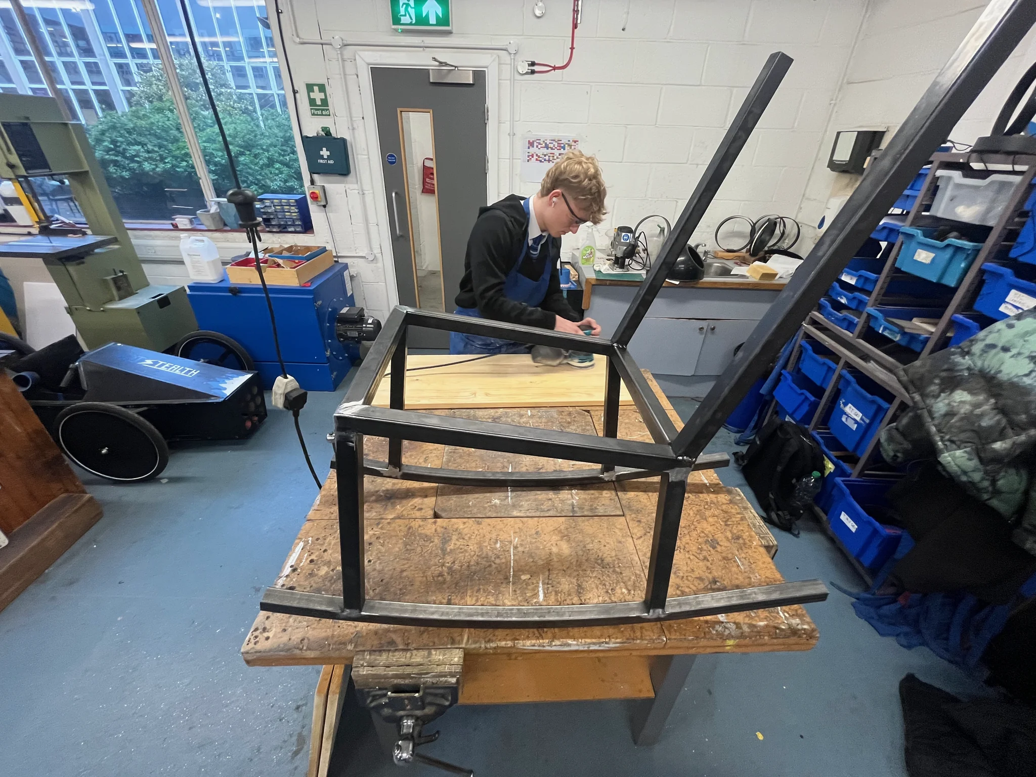 Steel Rocking Chair